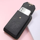 Multi-function Pu Lychee Pattern Ladies Shoulder Bag