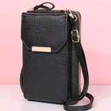Multi-function Pu Lychee Pattern Ladies Shoulder Bag