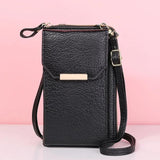 Multi-function Pu Lychee Pattern Ladies Shoulder Bag