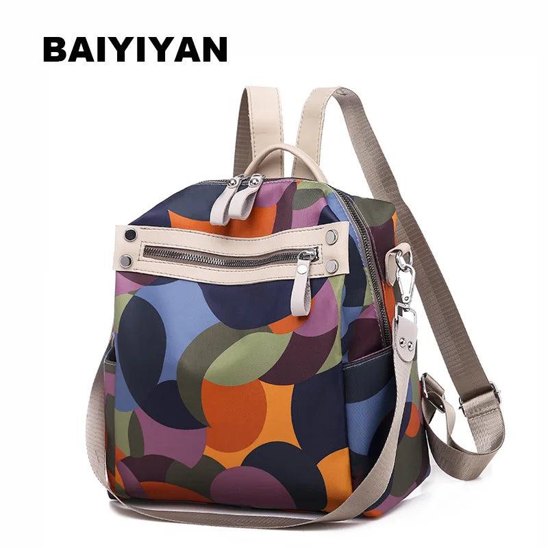 Women's Nylon Backpack School bag For Girl's Teenagers Casual Travel Bag