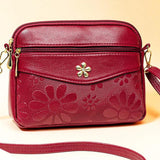 Multi-layer Shoulder Messenger Bag for Middle-aged Mother