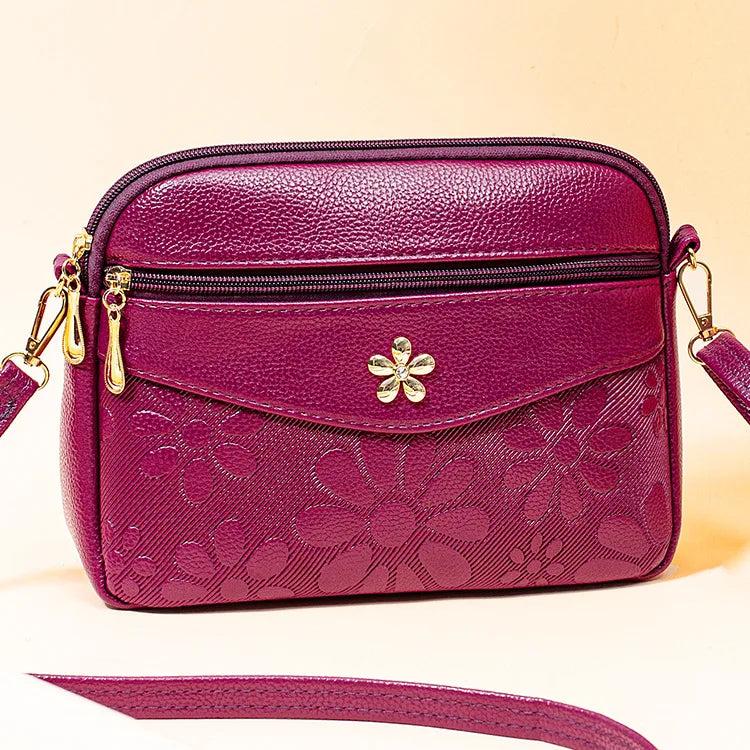 Multi-layer Shoulder Messenger Bag for Middle-aged Mother