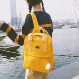 Women Backpack School Bag for Teenager Girls Vintage mochila escolar