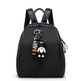 Ribbon Ladies Backpack Bear Cartoon Nylon Waterproof Casual Travel Knapsack
