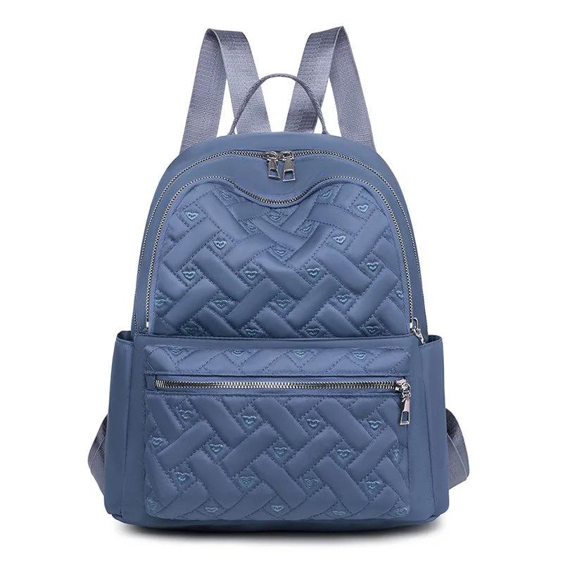 Waterproof Oxford Backpack Female Embroidered Rucksack Large Capacity