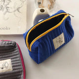 Quilted Cosmetic Bag Portable Makeup Toiletry Bag