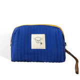 Quilted Cosmetic Bag Portable Makeup Toiletry Bag