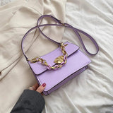 Purple Messenger Bag Phone Purse Shoulder Handbag Clutch