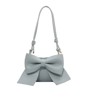 Textured Shoulder Underarm Bag Messenger Bag Ladies Niche Bow Hand Carry Small B