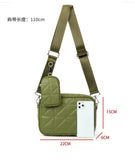 Women's Shoulder Messenger Bag PU Leather Large Capacity Handbag