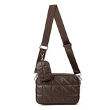 Women's Shoulder Messenger Bag PU Leather Large Capacity Handbag