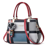 Plaid Handbag Large Capacity Shoulder Messenger Bag