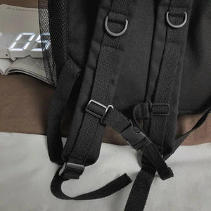 Canvas Drawstring Backpack Large School Bag