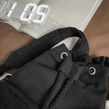 Canvas Drawstring Backpack Large School Bag