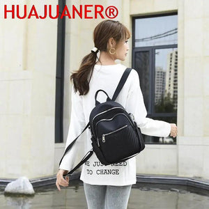 Small Travel Backpack Women Casual Daypack Durable Oxford Fabric