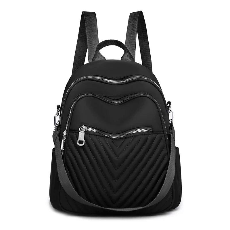 Small Travel Backpack Women Casual Daypack Durable Oxford Fabric