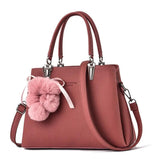 Fur Ball Pendant Bag Shoulder Bag Handbag Women Bag