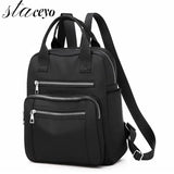 Casual Oxford Backpack Women Waterproof Nylon School Bag