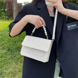 Crossbody Bag Women Shoulder Bag Female Handbag Purse Straw Beaded