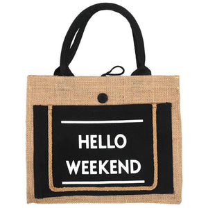 Large Capacity Linen Handbag for Women