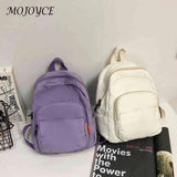 Retro Canvas Women Travel Shoulder Knapsacks Student Solid Large Capacity Rucksa