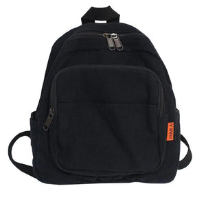 Retro Canvas Women Travel Shoulder Knapsacks Student Solid Large Capacity Rucksa