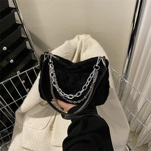 Women's Chain Crossbody Bag Flap Handbag
