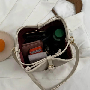 Women's Patchwork Leather Shoulder Bag Crossbody Handbag