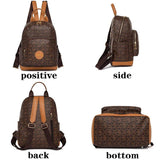 Women's Vintage Print Backpack Large Capacity Anti Theft School Bag
