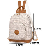 Women's Vintage Print Backpack Large Capacity Anti Theft School Bag