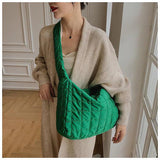 Women's Tote Bag Autumn Winter Lady Shoulder Bag High Cotton Handbags