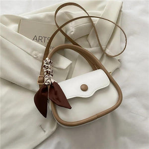 Small Fresh Women's Bag Niche Shoulder Handbag Silk Scarf Messenger