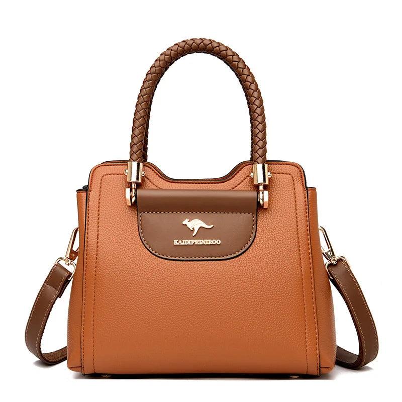 Women Leather Handbag Crossbody Shoulder Sac Lady Small Tote Bolsa