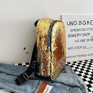 Sequins Women Backpacks Glitter Ladies Schoolbag Large Capacity Female Travel Ba