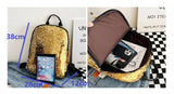 Sequins Women Backpacks Glitter Ladies Schoolbag Large Capacity Female Travel Ba