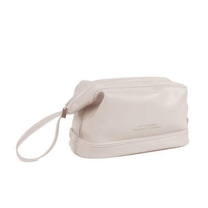 Double-Layer Portable Cosmetic Bag Large Capacity Portable Travel Storage Bag