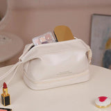 Double-Layer Portable Cosmetic Bag Large Capacity Portable Travel Storage Bag