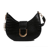 Women Small Messenger Handbag PU Leather Travel Single-Shoulder Bag