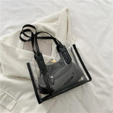 Summer Double-layer Underarm Bag with Hemp Rope Handle