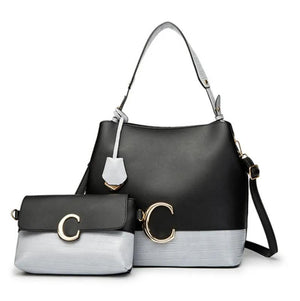 Female Handbag Set 3-Piece Tote Shoulder Crossbody Bag
