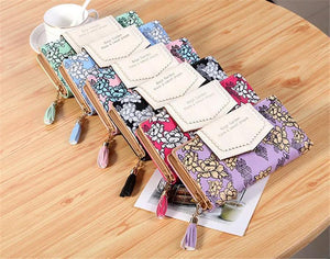 RFID Family Long Wallet Leather Paris
