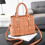 Middle-Aged Women's Shoulder Bag PU Leather Mother Bag