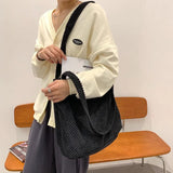 Knitting Women's Shoulder Bag Crossbody Bag Bucket Handbag
