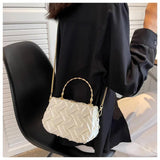 Metal Chain Small Tote Bag Women's Handbag
