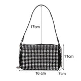 Diamonds Shoulder Hobo Bag Women Handbag Shinny Rhinestone Crossbody Bag