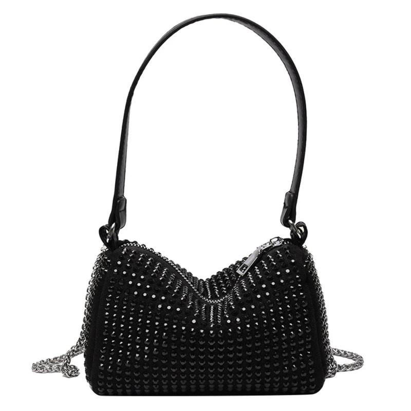Diamonds Shoulder Hobo Bag Women Handbag Shinny Rhinestone Crossbody Bag