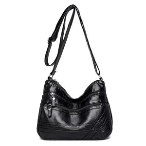 Women Leather Shoulder Handbag Roomy Pockets Crossbody Purse Tote Satchel