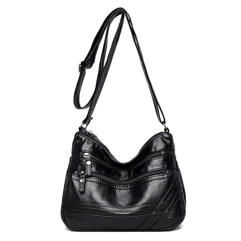 Women Leather Shoulder Handbag Roomy Pockets Crossbody Purse Tote Satchel