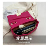 Quilted Chain Crossbody Bag Flap Handbag