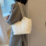 Plaid Quilted Women's Shoulder Bag Crossbody Handbag